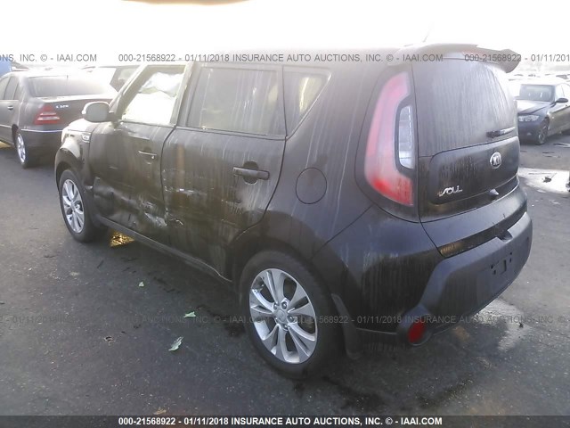 KNDJP3A58E7078620 - 2014 KIA SOUL + BLACK photo 3