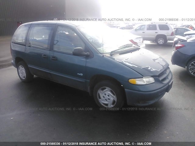 2B4GP25G3YR790615 - 2000 DODGE CARAVAN GREEN photo 1