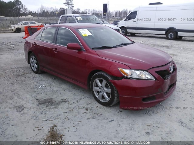 4T1BE46K87U065302 - 2007 TOYOTA CAMRY NEW GENERAT CE/LE/XLE/SE RED photo 1