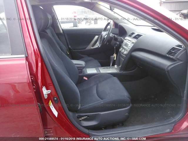 4T1BE46K87U065302 - 2007 TOYOTA CAMRY NEW GENERAT CE/LE/XLE/SE RED photo 5