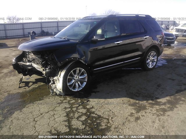 1FM5K8F8XEGB67939 - 2014 FORD EXPLORER LIMITED 黑色 照片 2