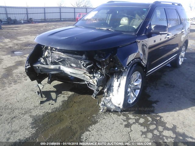 1FM5K8F8XEGB67939 - 2014 FORD EXPLORER LIMITED 黑色 照片 6