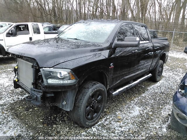 3C6UR5FL6EG261116 - 2014 RAM 2500 LARAMIE BLACK photo 2