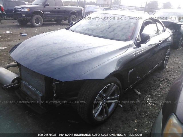 WBA3V7C51FP772907 - 2015 BMW 428 I/SULEV GRAY photo 2