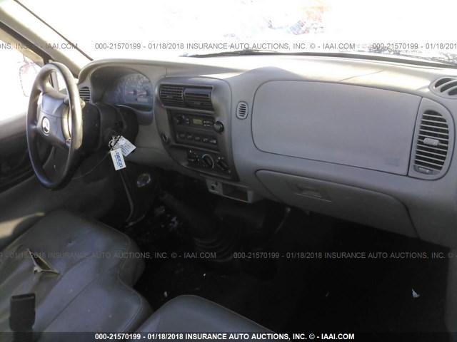 4F4YR12C51TM02139 - 2001 MAZDA B2500 WHITE photo 5