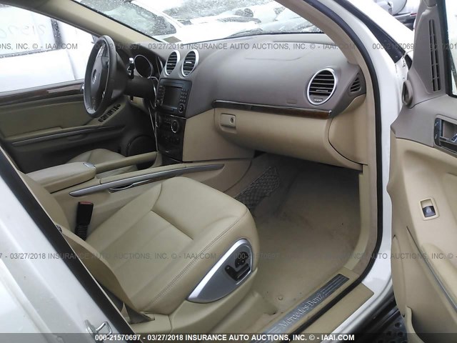 4JGBF71E47A242994 - 2007 MERCEDES-BENZ GL 450 4MATIC WHITE photo 5