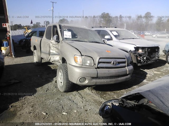 5TBRN34134S446247 - 2004 TOYOTA TUNDRA ACCESS CAB SR5 GOLD photo 1