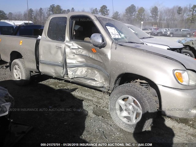 5TBRN34134S446247 - 2004 TOYOTA TUNDRA ACCESS CAB SR5 GOLD photo 6