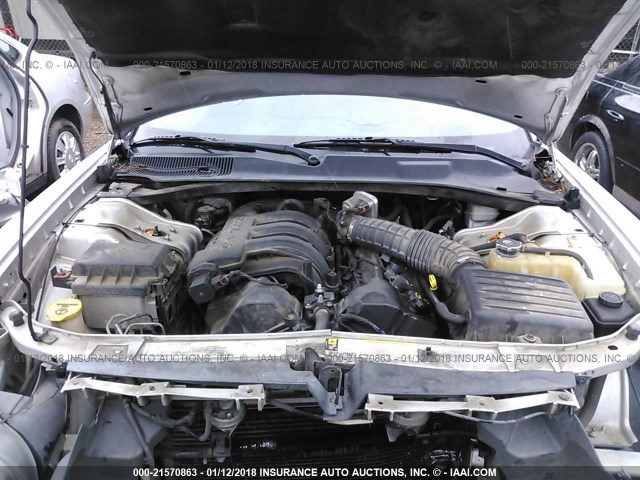 2B3KA43R87H750664 - 2007 DODGE CHARGER SE/SXT SILVER photo 10