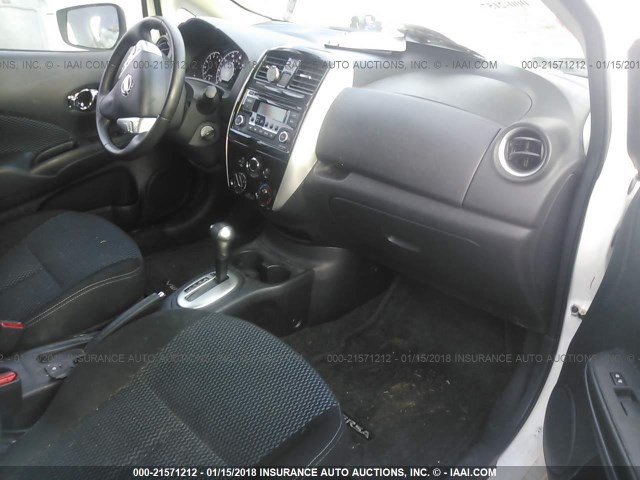 3N1CE2CP7FL385638 - 2015 NISSAN VERSA NOTE S/S PLUS/SV/SL/SR WHITE photo 5