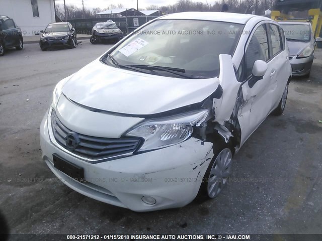 3N1CE2CP7FL385638 - 2015 NISSAN VERSA NOTE S/S PLUS/SV/SL/SR WHITE photo 6