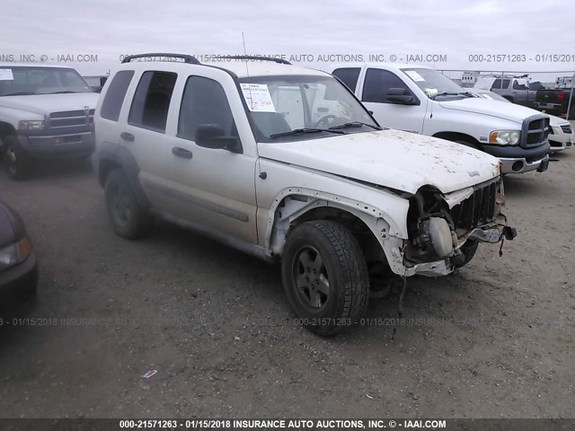 1J4GL48K17W627231 - 2007 JEEP LIBERTY SPORT 白色 照片 1