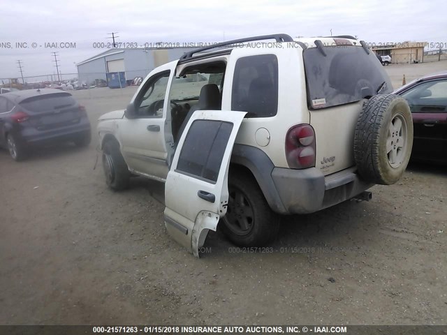 1J4GL48K17W627231 - 2007 JEEP LIBERTY SPORT 白色 照片 3