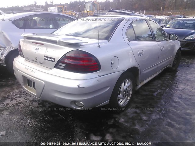 1G2NE52E95M108070 - 2005 PONTIAC GRAND AM SE SILVER photo 4