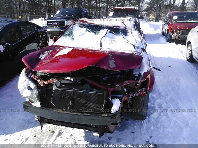 4T4BF1FK2CR200883 - 2012 TOYOTA CAMRY SE/LE/XLE წითელი ფოტო 6