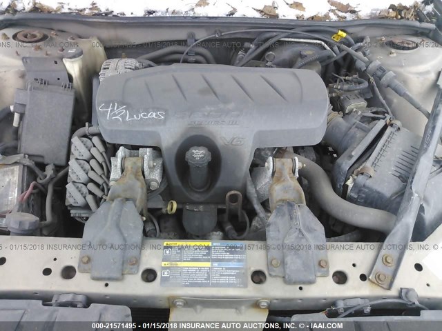 2G2WP552661159538 - 2006 PONTIAC GRAND PRIX ოქროსფერი ფოტო 10