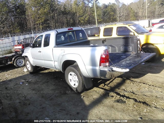 5TETU62N47Z368527 - 2007 TOYOTA TACOMA PRERUNNER ACCESS CAB SILVER photo 3