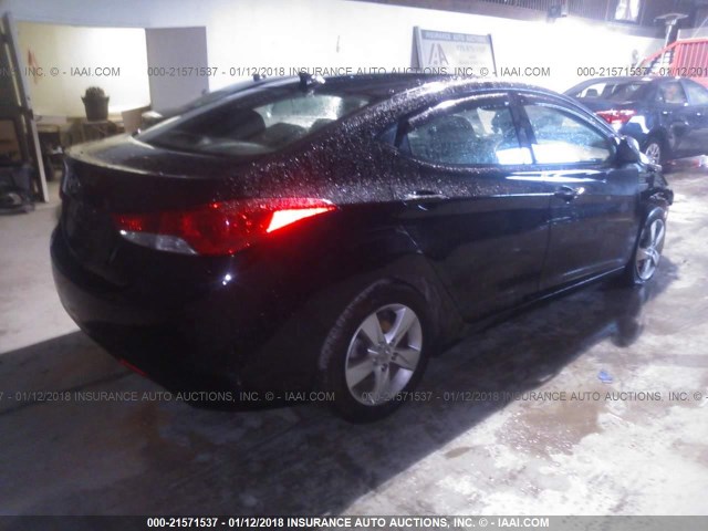 5NPDH4AE7DH278771 - 2013 HYUNDAI ELANTRA GLS/LIMITED BLACK photo 4