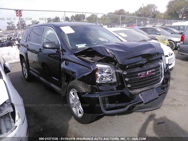 2GKALMEK9G6274719 - 2016 GMC TERRAIN SLE BLACK photo 1