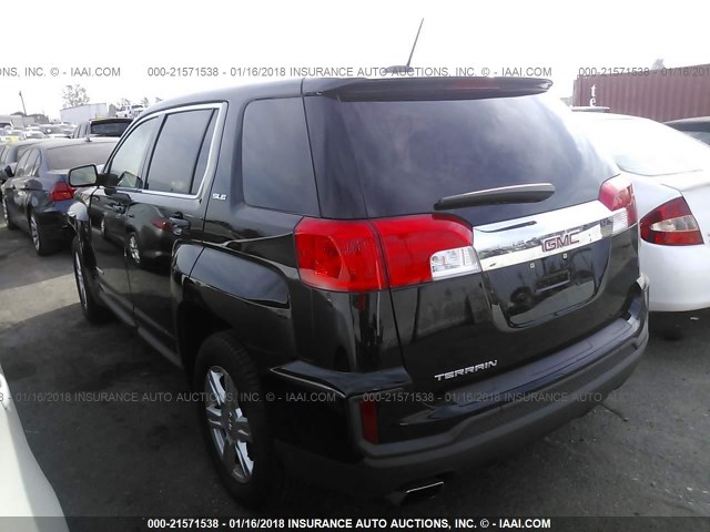 2GKALMEK9G6274719 - 2016 GMC TERRAIN SLE BLACK photo 3