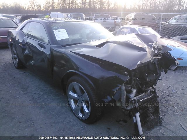 2C3CDYAG9EH293755 - 2014 DODGE CHALLENGER SXT BLACK photo 1