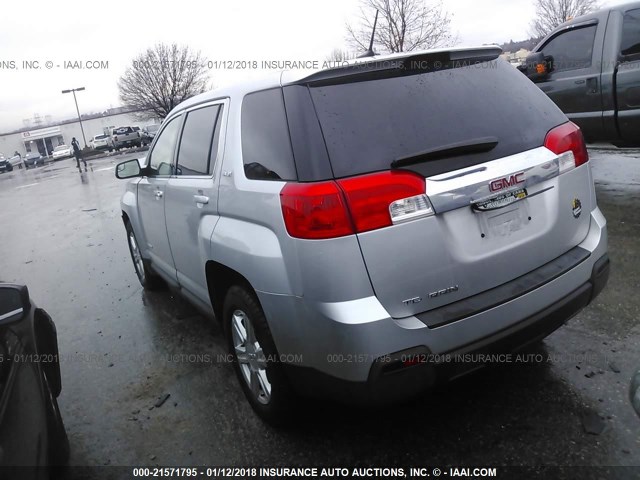 2GKALMEK9E6384490 - 2014 GMC TERRAIN SLE SILVER photo 3