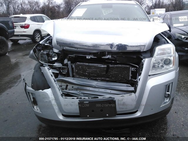 2GKALMEK9E6384490 - 2014 GMC TERRAIN SLE SILVER photo 6