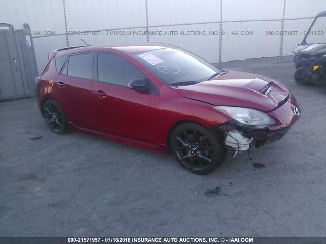 JM1BL1L30D1744788 - 2013 MAZDA SPEED 3 RED photo 1