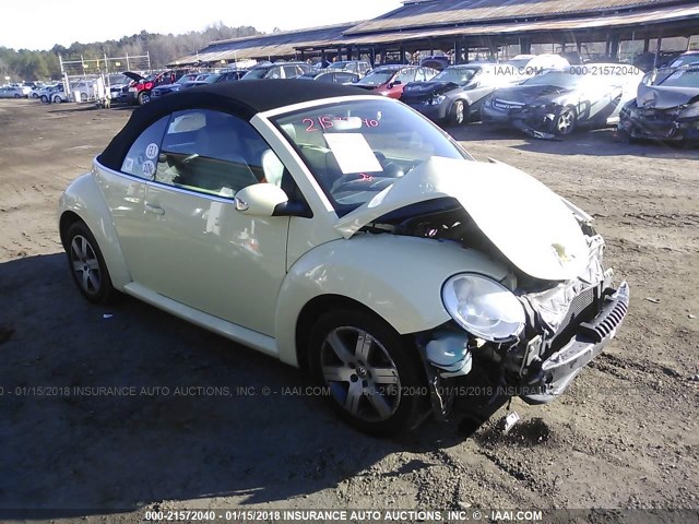 3VWRF31Y16M319471 - 2006 VOLKSWAGEN NEW BEETLE CONVERTIBLE OPTION PKG 1 YELLOW photo 1