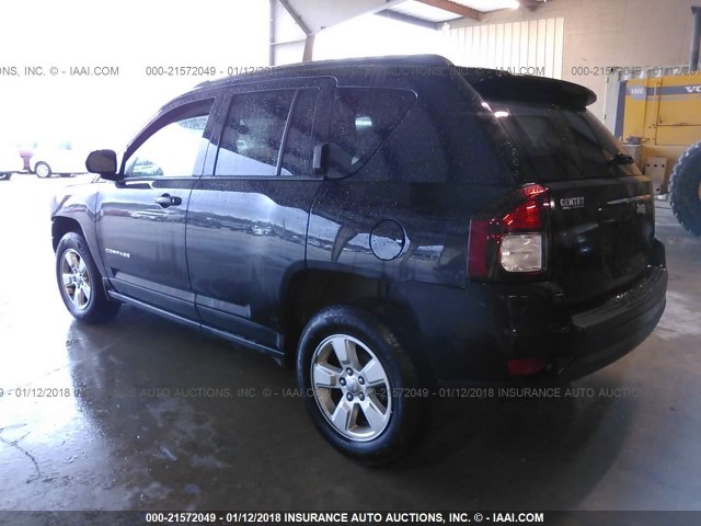 1C4NJCBA6FD250452 - 2015 JEEP COMPASS SPORT BLACK photo 3