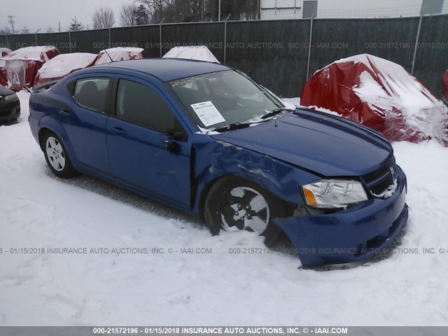 1B3CC4FB0AN152063 - 2010 DODGE AVENGER SXT BLUE photo 1