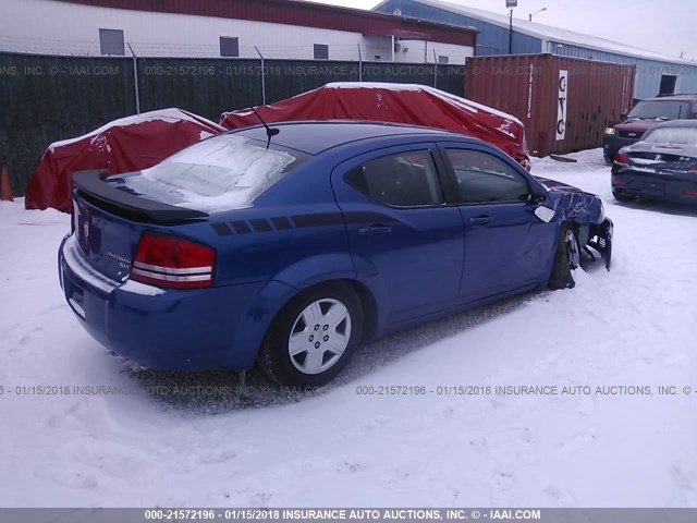 1B3CC4FB0AN152063 - 2010 DODGE AVENGER SXT BLUE photo 4