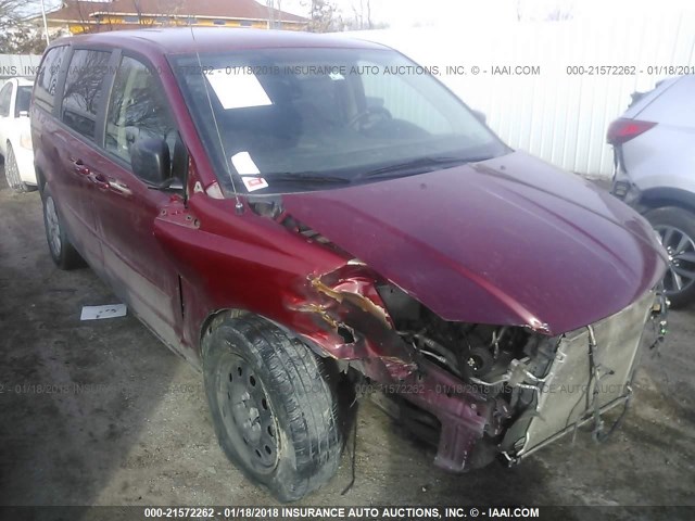 2C4RDGBG8FR711393 - 2015 DODGE GRAND CARAVAN SE MAROON photo 1