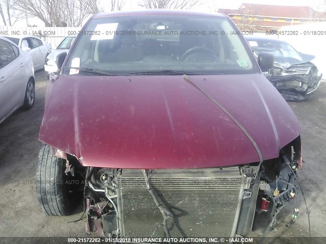 2C4RDGBG8FR711393 - 2015 DODGE GRAND CARAVAN SE MAROON photo 6