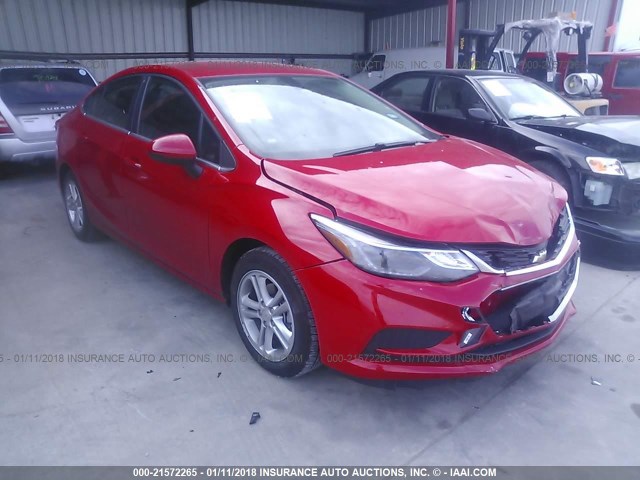 1G1BE5SM9H7106613 - 2017 CHEVROLET CRUZE LT RED photo 1