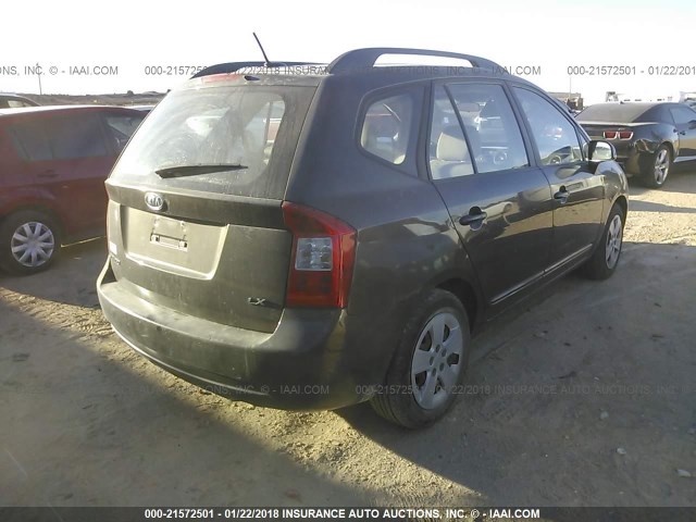 KNAFG528997257259 - 2009 KIA RONDO LX/EX BROWN photo 4