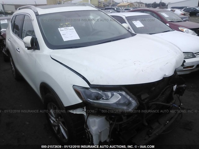 5N1AT2MT5EC771308 - 2014 NISSAN ROGUE S/SL/SV WHITE photo 1