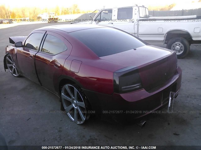 2B3KA43G66H428036 - 2006 DODGE CHARGER SE/SXT RED photo 3