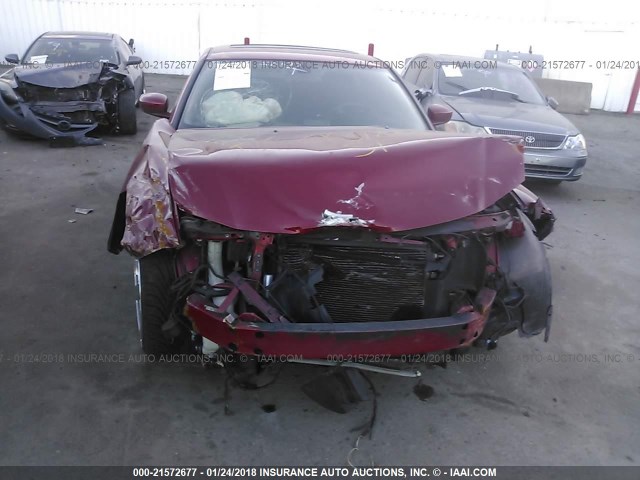 2B3KA43G66H428036 - 2006 DODGE CHARGER SE/SXT RED photo 6