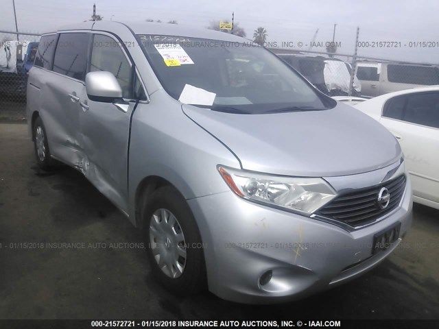 JN8AE2KP0C9049344 - 2012 NISSAN QUEST S/SV/SL/LE GRAY photo 1