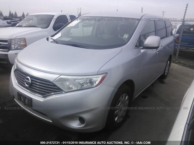 JN8AE2KP0C9049344 - 2012 NISSAN QUEST S/SV/SL/LE GRAY photo 2