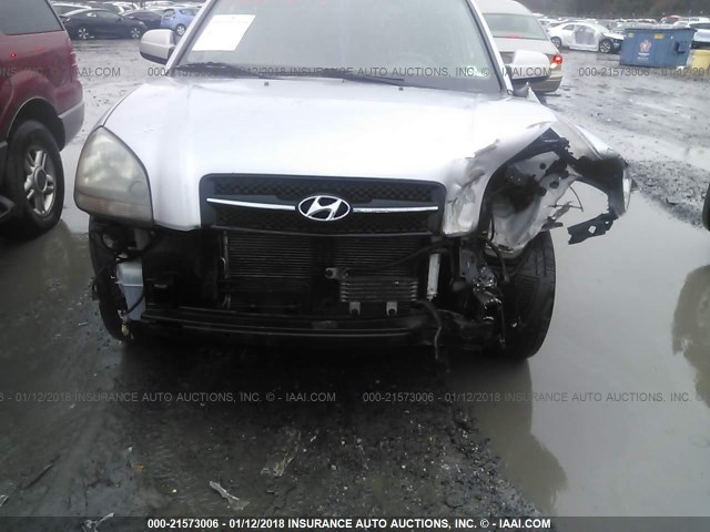 KM8JN12DX5U078924 - 2005 HYUNDAI TUCSON GLS/LX GRAY photo 6