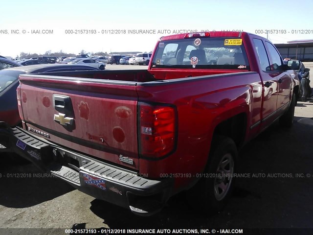 1GCRCPEH3EZ334399 - 2014 CHEVROLET SILVERADO C1500 RED photo 4