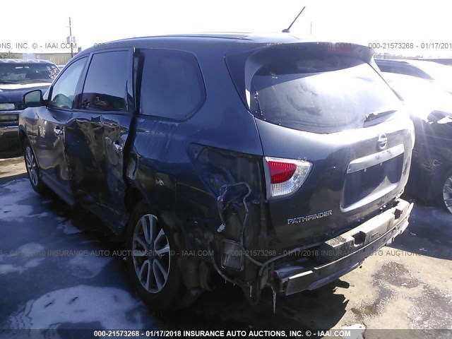 5N1AR2MN8DC622826 - 2013 NISSAN PATHFINDER S/SV/SL/PLATINUM GRAY photo 3