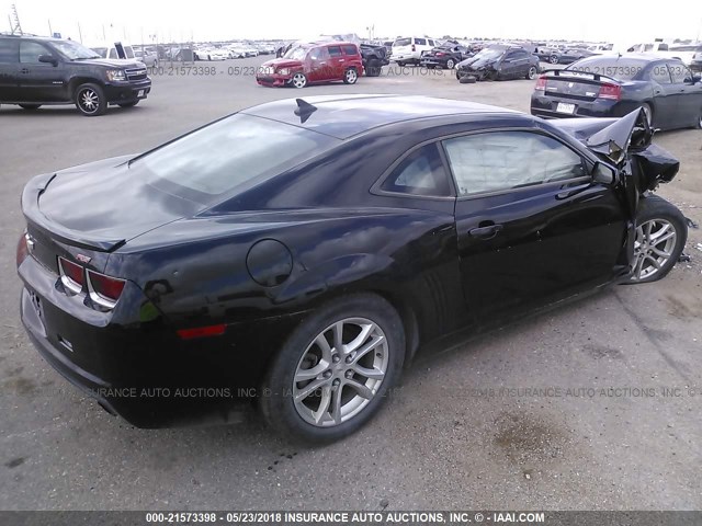 2G1FA1E33D9161074 - 2013 CHEVROLET CAMARO LS BLACK photo 4