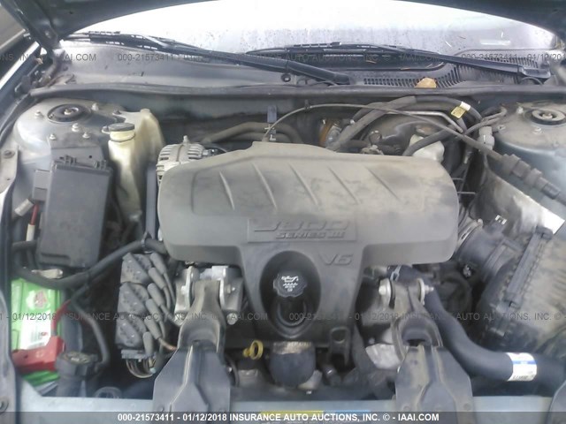 2G2WP552X61244527 - 2006 PONTIAC GRAND PRIX TEAL photo 10