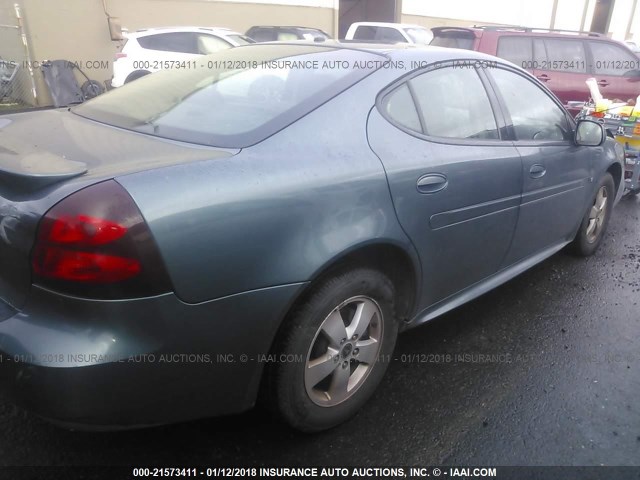 2G2WP552X61244527 - 2006 PONTIAC GRAND PRIX TEAL photo 4
