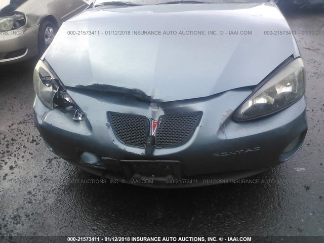2G2WP552X61244527 - 2006 PONTIAC GRAND PRIX TEAL photo 6