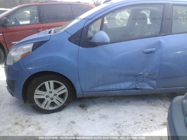 KL8CD6S96FC763026 - 2015 CHEVROLET SPARK 1LT BLUE photo 6