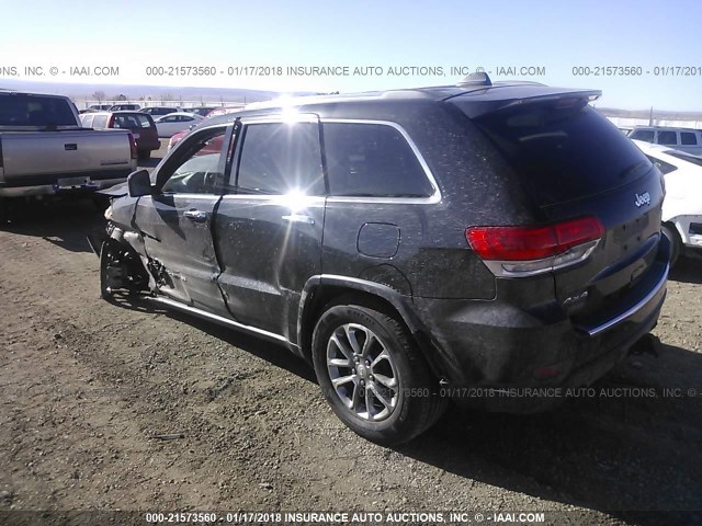 1C4RJFBG3EC489971 - 2014 JEEP GRAND CHEROKEE LIMITED BLACK photo 3